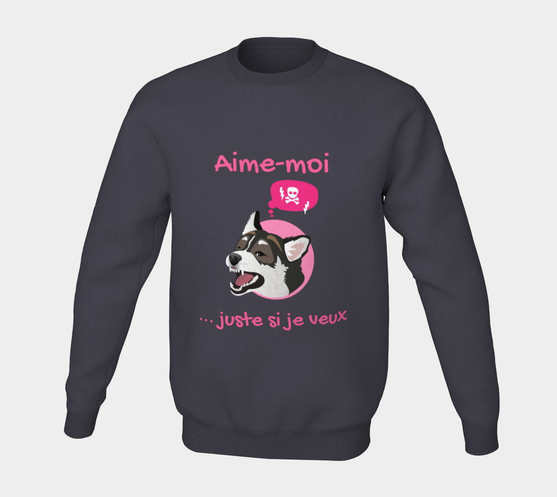 Aime-moi... juste si je veux - Coton ouaté à col rond