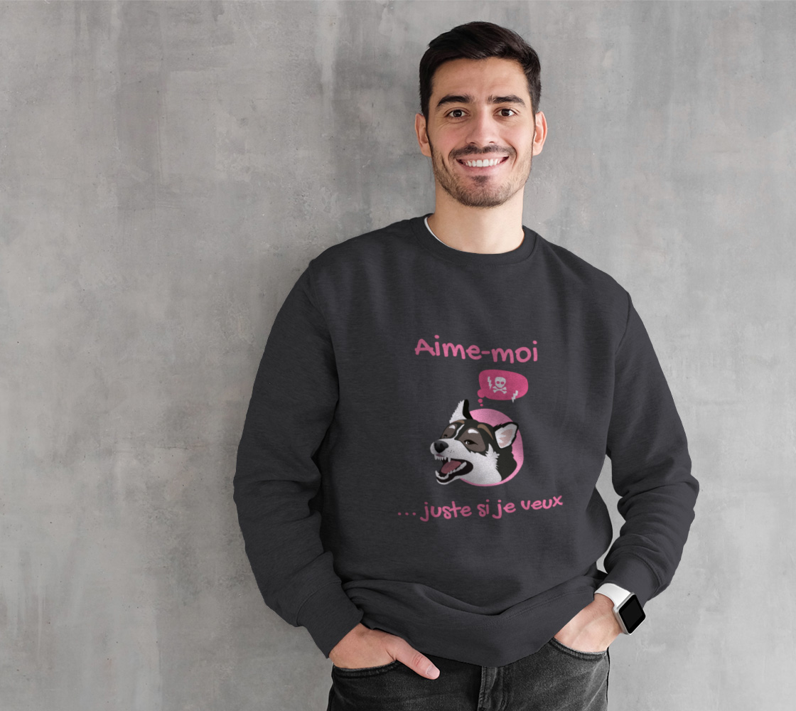 Aime-moi... juste si je veux - Coton ouaté à col rond