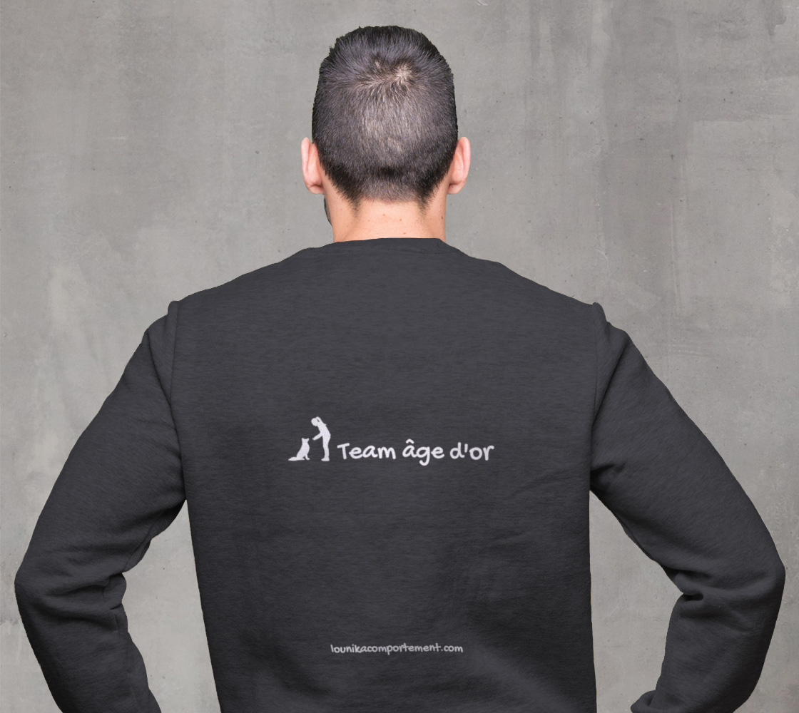 chiot senior âge d'or - Coton ouaté à col rond