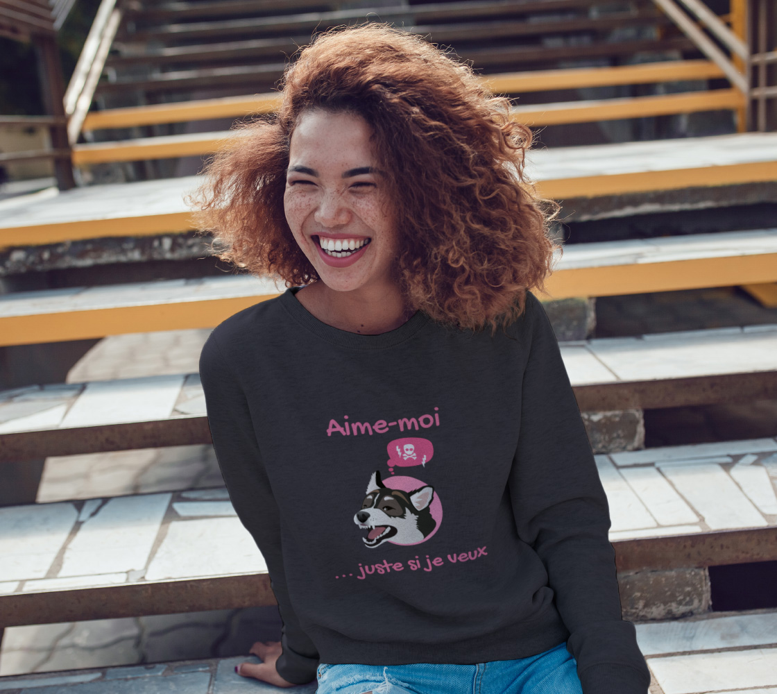 Aime-moi... juste si je veux - Coton ouaté à col rond