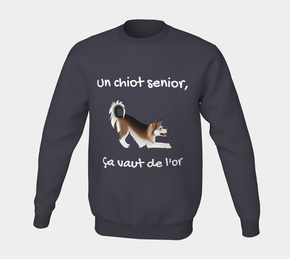 chiot senior âge d'or - Coton ouaté à col rond